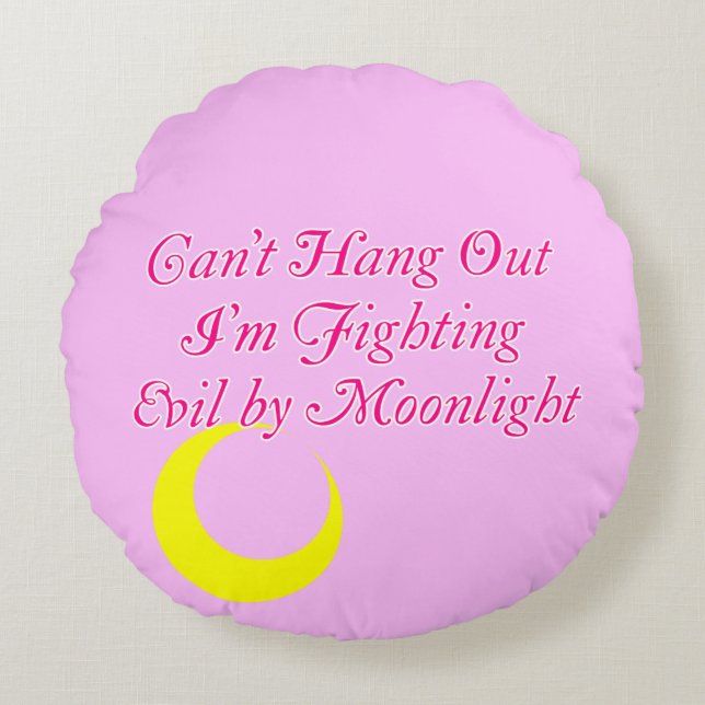 Sailor Moon Rond Kussen (Voorkant)