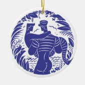 Sailor n merman keramisch ornament (Voorkant)