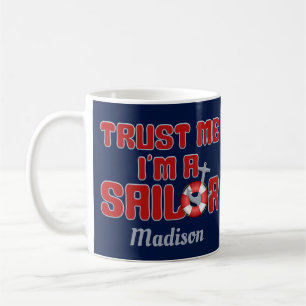 SAILOR nom personnalisé mug