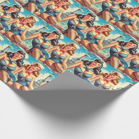  Sailor Pin Ups Cadeaupapier (Hoek)