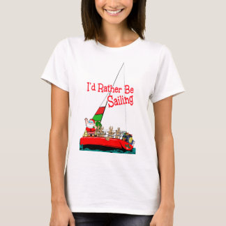 Sailor Sailor Sailing met Kerstmis T-shirt