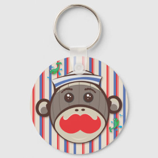 Sailor Sock Monkey-Sleutelhanger Sleutelhanger