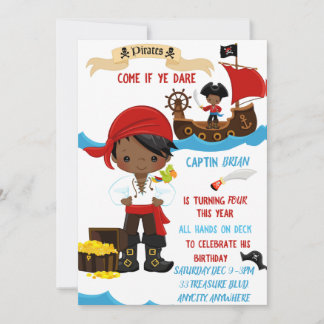 Sailors Birthday Invitation Kaart