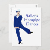 Sailors Hornpipe Dancer Briefkaart (Voorkant / Achterkant)