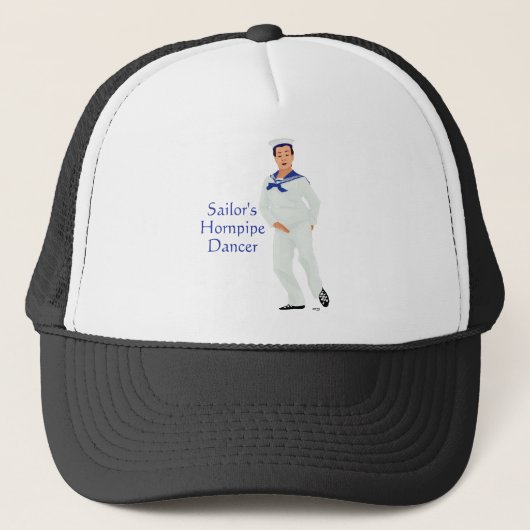 Sailors Hornpipe Hooglandse Danser Trucker Pet (Voorkant)