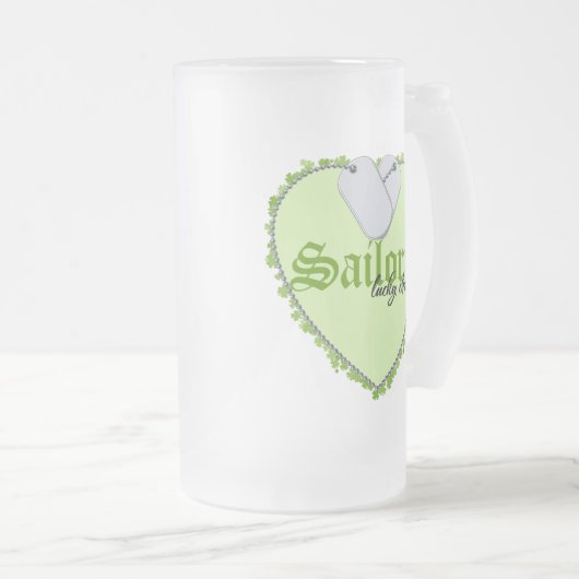 Sailor's Lucky Charm Matglas Bierpul (Voorkant rechts)