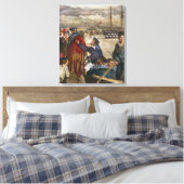 Sailors' Sweethearts and Wives (door John Lee) Canvas Afdruk (Insitu (Slaapkamer))