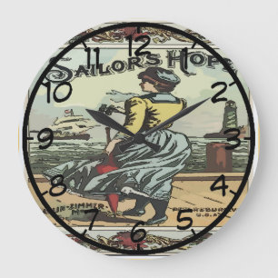 Sailors Wife Clock Grote Klok