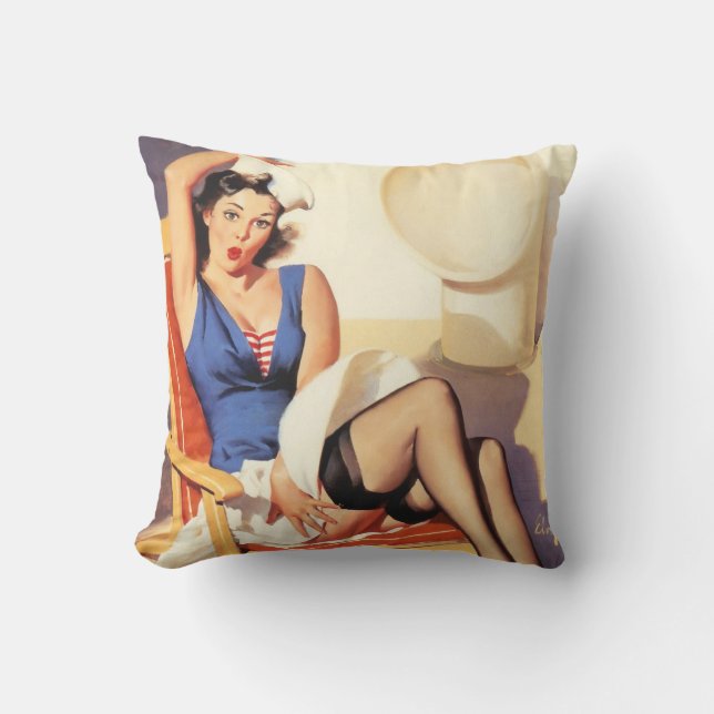 Sailpin up buitenkussen (Voorkant)