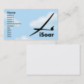 Sailplane Glider Visitekaartje (Voorkant / Achterkant)