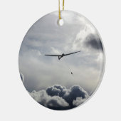 Sailplane Launching Keramisch Ornament (Links)
