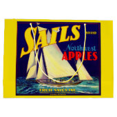Sails Northwest Apples, 1930s, op label afdrukken Groot Cadeauzakje (Achterkant)