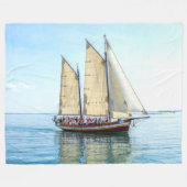 SAILSCHIP FLEECE DEKEN (Voorkant (Horizontaal))