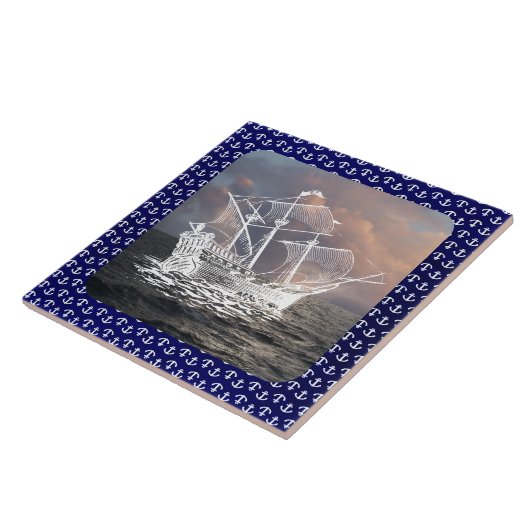 SAILSCHIP TEGELTJE (Zijkant)