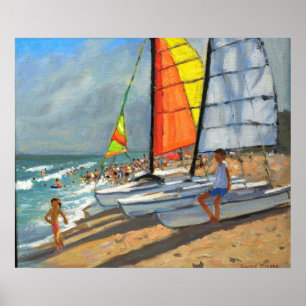 Sailships Garrucha Spanje Poster