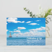 Sailships Viering van de herdenking van het leven Kaart (Staand voorkant)