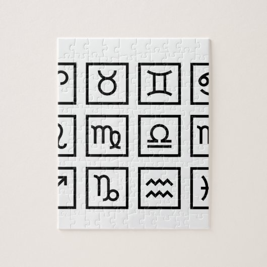 S'aimant puzzle de zodiaque (Vertical)