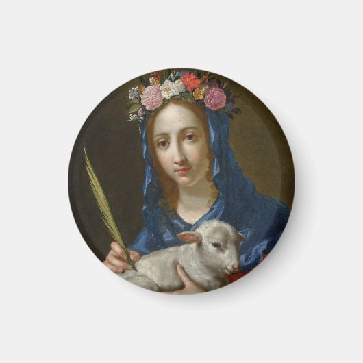 Saint Agatha (door Cesare Dandini) Magneet (Voorkant)