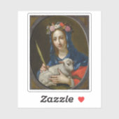 Saint Agatha (door Cesare Dandini) Sticker (Vel)