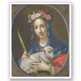 Saint Agatha (door Cesare Dandini) Sticker
