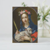 Saint Agatha met Prayer Kaart (Staand voorkant)