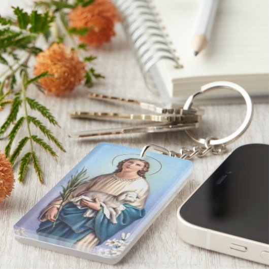 Saint Agnes Sleutelhanger (Voorkant Rechts)