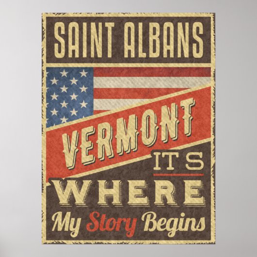 Saint Albans Vermont Poster (Voorkant)