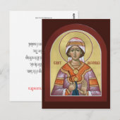 Saint Alexandra Prayer-kaart Briefkaart (Voorkant / Achterkant)