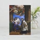 Saint Aloysius de Gonzaga Plaque Feestdagenkaart (Staand voorkant)