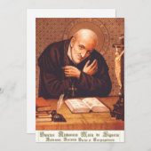 Saint Alphonsus Liguori Feestdagenkaart (Voorkant / Achterkant)