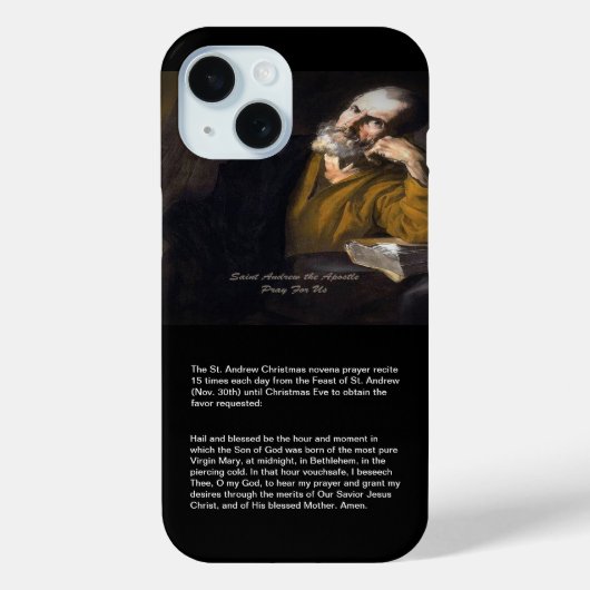 Saint Andrew KerstNovena Case-Mate iPhone Case (Achterkant)
