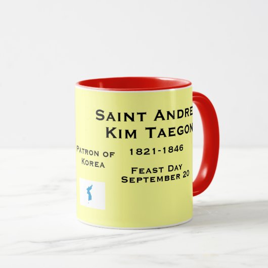 Saint Andrew Kim Taegon Hanja Mok (Voorkant rechts)