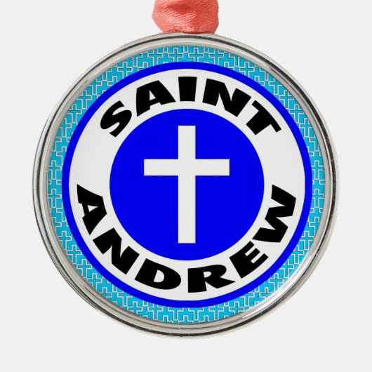 Saint Andrew Metalen Ornament (Voorkant)