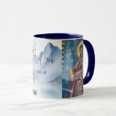 Saint Andrew, Saint catholique Mug de café (Devant droit)