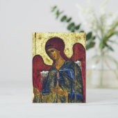 Saint Angel Gabriel Orthodox Icon Briefkaart (Staand voorkant)