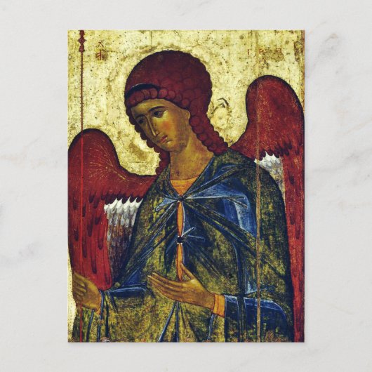 Saint Angel Gabriel Orthodox Icon Briefkaart (Voorkant)