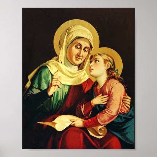Saint Ann en Virgin Mary Poster (Voorkant)