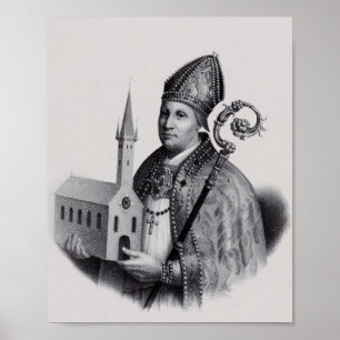 Saint Ansgar Apostle in het noorden Poster