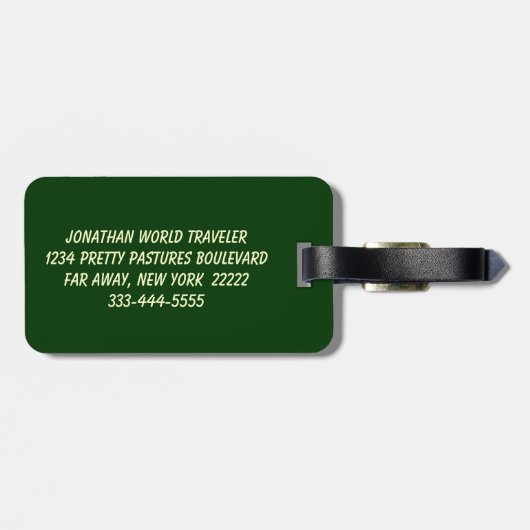 Saint Anthony Bagagelabel (Achterkant horizontaal)