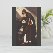 Saint Anthony de Abbot Feestdagenkaart (Staand voorkant)