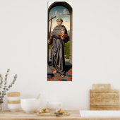 Saint Anthony - Gerard David Fine Art Poster (Cuisine)
