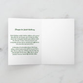 Saint Anthony Greeting Card with Prayer Kaart (Binnen)