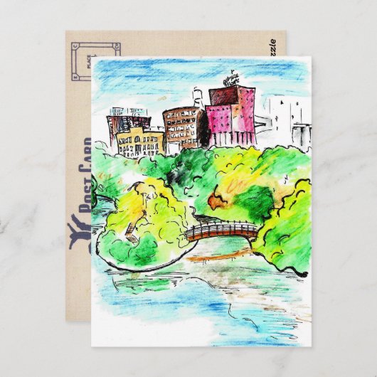 Saint Anthony Main, Minneapolis, MN Carte postale (Devant / Derrière)