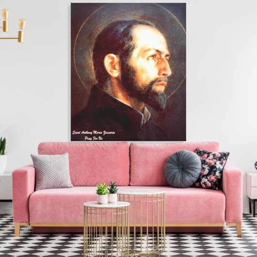 Saint Anthony Maria Zaccaria Canvas Afdruk (Insitu (Woonkamer))