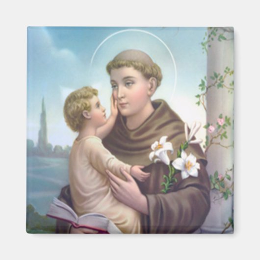Saint Anthony Padua Magnet Magneet (Voorkant)