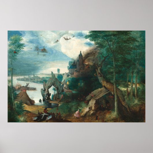 Saint Anthony - Pieter Bruegel Poster d'Art (Devant)