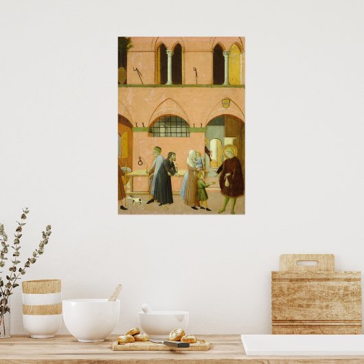 Saint Anthony - Poster d'art raffiné Sano di Pietr (Cuisine)