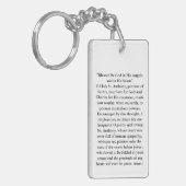 Saint Anthony Prayer en afbeelding op Sleutelhange Sleutelhanger (Voorkant Links)