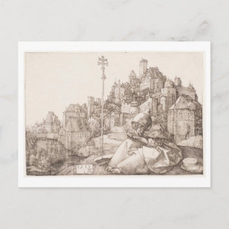 Saint Anthony Reading (Albrecht Durer 1519) Briefkaart