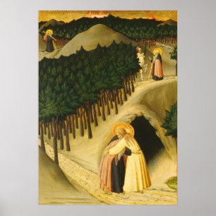 Saint Anthony - Sano di Pietro Affiche d'art